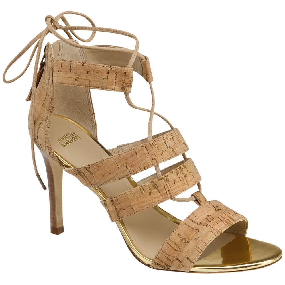 Johnston & Murphy Natasha Ghillie Heel Strappy Heels Size 6 M